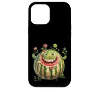 Custodia per iPhone 12 Pro Max Floral Watermelon Face Whimsical Hawaiian Summer Vacation