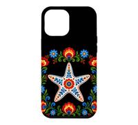 Custodia per iPhone 12 Pro Max Floreale Stella Marina Folk Art Motivi Fiori