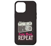 Custodia per iPhone 12 Pro Max Focus Shoot Repeat Photography Photographer Camera Vintage
