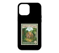 Custodia per iPhone 12 Pro Max Forest Cotage Storybook Tales, francobollo vintage
