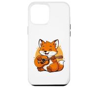 Custodia per iPhone 12 Pro Max Fox Playing Guitar Graphic Fox Ragazzi Ragazze Amante della Chitarra