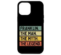 Custodia per iPhone 12 Pro Max Franklin The Man The Myth The Legend Funny Personalizzato