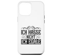 Custodia per iPhone 12 Pro Max Frase Tedesca Divertente Ich Hasse Nicht Egale