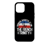 Custodia per iPhone 12 Pro Max Fromage Baguette Et Vin la Trinità Francese Francese