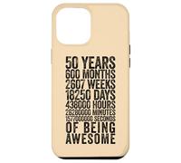 Custodia per iPhone 12 Pro Max Funny 50th Birthday Shirt Old Meter Funny 50 Year Old Gifts