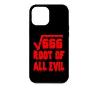 Custodia per iPhone 12 Pro Max Funny 666 Square Root All Evil Matematico Insegnante di Matematica