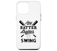 Custodia per iPhone 12 Pro Max Funny Baseball Batter Batter Swing Hey Game Day Baseball Mom