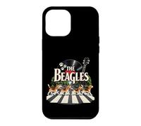 Custodia per iPhone 12 Pro Max Funny Beagle Band Music Dogs Retro Rock Pet Lover