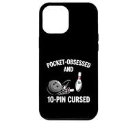 Custodia per iPhone 12 Pro Max Funny Bowling Pocket Obsessed 10 Pin Cursed Bowler