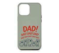 Custodia per iPhone 12 Pro Max Funny Cat Dad Yelling Cats Father's Day