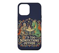 Custodia per iPhone 12 Pro Max Funny Fantasy Reader Dragon Book Lover Saggistica