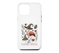 Custodia per iPhone 12 Pro Max Funny Flamingo Pun Flocking Magical Pagan Wiccan Witch