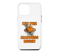 Custodia per iPhone 12 Pro Max Funny Let the Madness Begin Basketball Bracket Players Lover