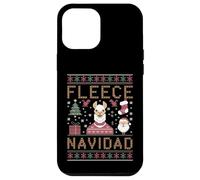 Custodia per iPhone 12 Pro Max Funny Llama Farmer Christmas Alpaca Farming Brutto Natale