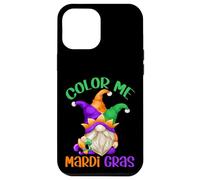 Custodia per iPhone 12 Pro Max Funny Mardi Gras Quote For Women And Men With Carnival Gnome