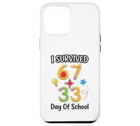Custodia per iPhone 12 Pro Max Funny meme I Survived 100 Days of School 67 Six Seven