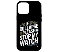 Custodia per iPhone 12 Pro Max Funny Runner Stop My Watch Running