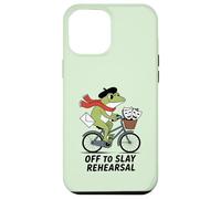 Custodia per iPhone 12 Pro Max Fuori per uccidere prove divertente teatro rana su una bici