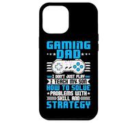 Custodia per iPhone 12 Pro Max Gaming Dad I Don't Just Play I Teaching My Son How To Solve Pro