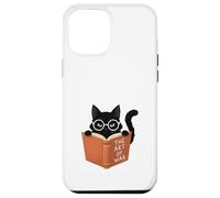 Custodia per iPhone 12 Pro Max Gatto Nero Legge L'Arte della Guerra Divertente