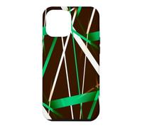 Custodia per iPhone 12 Pro Max Geometria Urbana Nero Bianco Verde