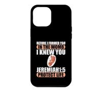 Custodia per iPhone 12 Pro Max Geremia 1:5 Pro-Life Anti-aborto prima che ti formassi