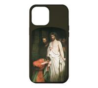 Custodia per iPhone 12 Pro Max Gesù Cristo Dubita Thomas Dipinto Carl Bloch 1881