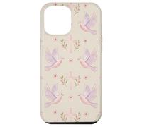 Custodia per iPhone 12 Pro Max Gesù Fede Croce Colomba Floreale Rosa Preghiera Donna Style