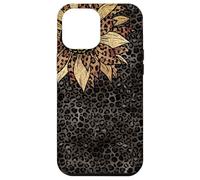 Custodia per iPhone 12 Pro Max Ghepardo leopardo stampa animale girasole per donne ragazze carino