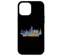 Custodia per iPhone 12 Pro Max Giochi in stile arcade retrò a 8 bit di San Francisco