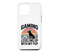 Custodia per iPhone 12 Pro Max Gioco di livellamento con il mio cucciolo retrò