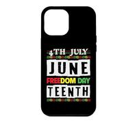 Custodia per iPhone 12 Pro Max Giugno 4 Luglio Giugno Freedom Day 1865 Uomini Donne Kid Fun