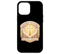Custodia per iPhone 12 Pro Max Gloria cristiana a Dio per tutte le cose Gesù Cristo Donna