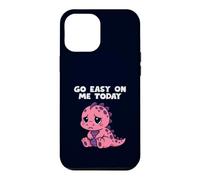Custodia per iPhone 12 Pro Max Go Easy On Me Today Simpatico dinosauro divertente supporto emotivo