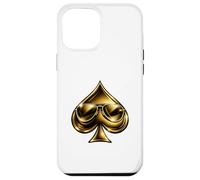 Custodia per iPhone 12 Pro Max Golden Spade Sunglasses Poker Casino Lucky Symbol
