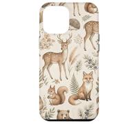 Custodia per iPhone 12 Pro Max Grafica Boho Woodland Animals Forest Wildlife Cottage