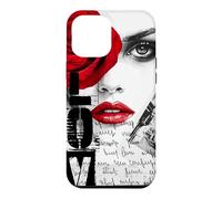 Custodia per iPhone 12 Pro Max Grafica streetwear Dark Romance, Gothic Red Rose Lover