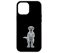Custodia per iPhone 12 Pro Max Great Dane T Rex Dinosaursaur divertente