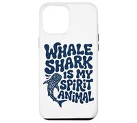 Custodia per iPhone 12 Pro Max Groovy Balena Shark Spirit Animal Retro Art