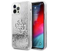 Custodia per iPhone 12 Pro Max Guess Big Liquid Glitter Argento