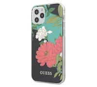 Custodia per iPhone 12 Pro Max Guess Flower Collection nera