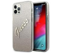 Custodia per iPhone 12 Pro Max Guess Glitter Gradient Gold