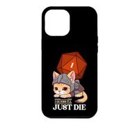 Custodia per iPhone 12 Pro Max Guess I'll Die | D20 Cat Fail RPG Gioco di ruolo Kitty
