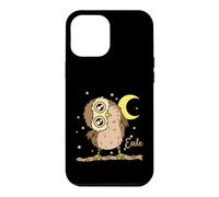 Custodia per iPhone 12 Pro Max Gufo che dorme Tipo Notte attiva Luna con stelle