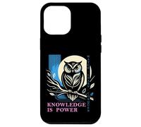 Custodia per iPhone 12 Pro Max Gufo - Knowledge is Power - Wisdom Owl Design