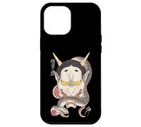 Custodia per iPhone 12 Pro Max hannya kijo giapponese serpente demone design. hannya kijo