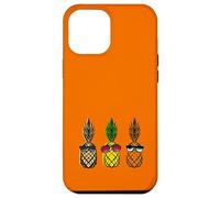 Custodia per iPhone 12 Pro Max Happy 3 amici occhiali da sole ananas caraibico party cocktail