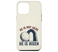 Custodia per iPhone 12 Pro Max He Is Not Here He Is Risen Divertente arrampicata su roccia