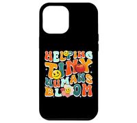 Custodia per iPhone 12 Pro Max Helping Tiny Humans Bloom Retro Colorful Teacher Design