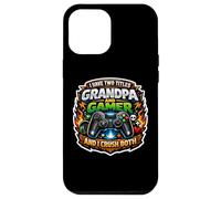 Custodia per iPhone 12 Pro Max Ho due titoli Nonno e Gamer I Crush Entrambi Gaming Joke